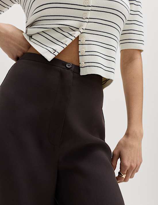 Modal Rich Wide Leg Trousers