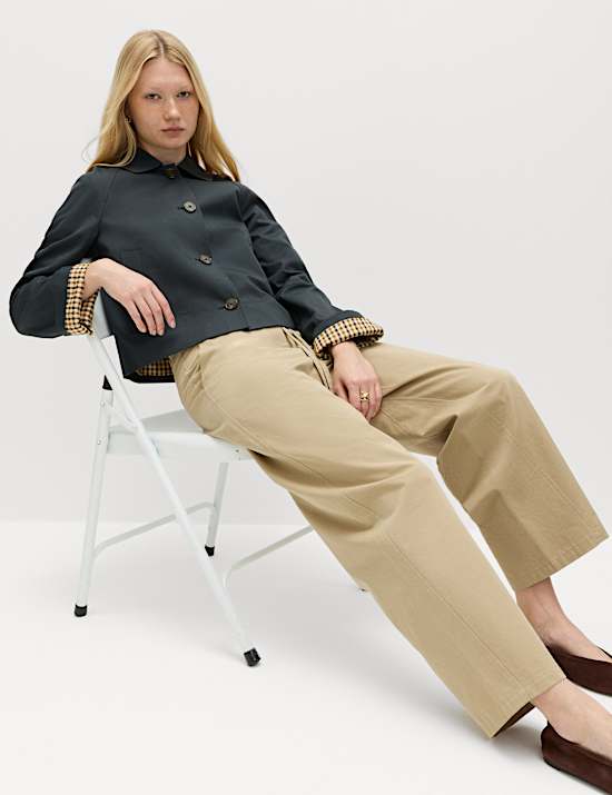 Pure Cotton Short Car Coat