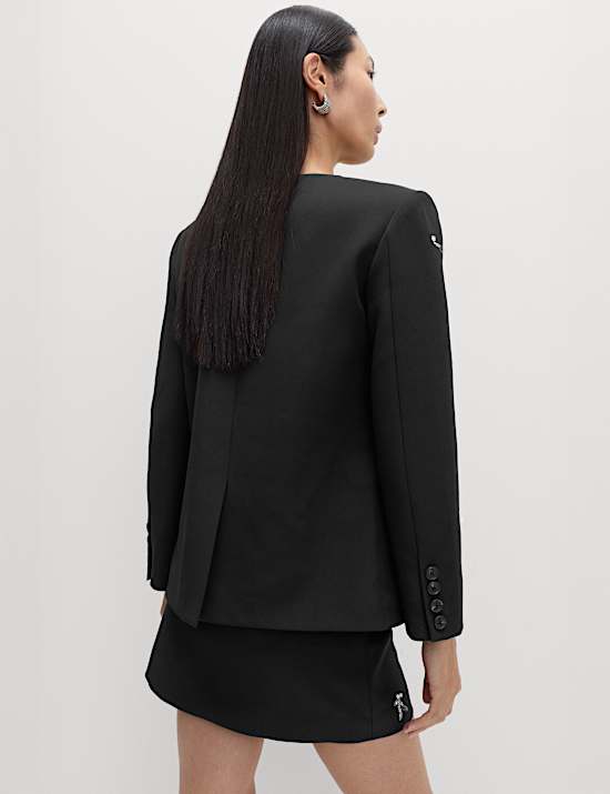 Embellished Single Breasted Blazer