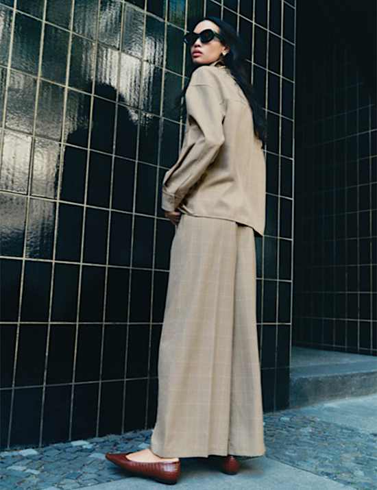 Checked trousers