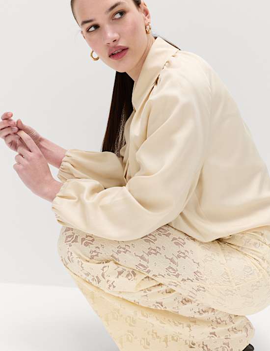Lace Wide Leg Trousers