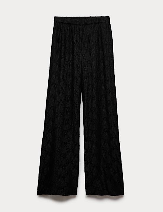 Lace Wide Leg Trousers