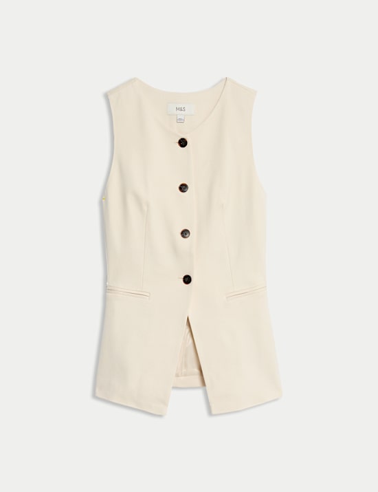 Jersey Collarless Waistcoat