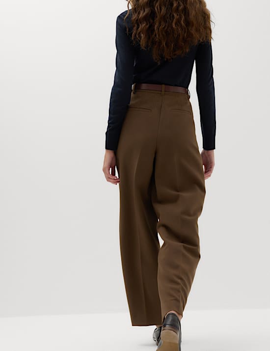 Double Pleat Cuff Detail Trousers