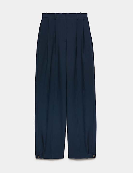 Double Pleat Cuff Detail Trousers