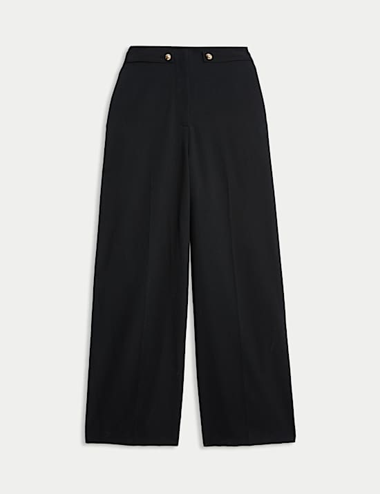 Cinched Detail Wide Leg Trousers
