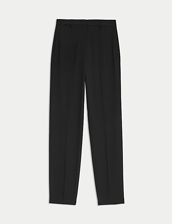 Straight Leg Trousers with Stretch