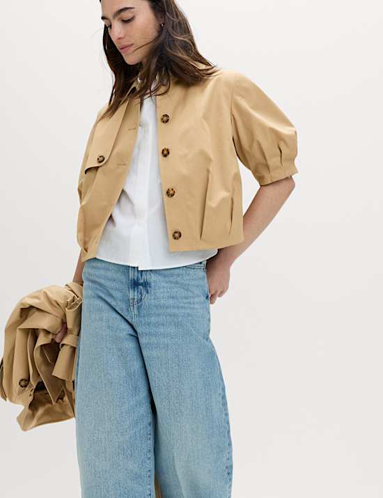 Pure Cotton Balloon Sleeve Jacket