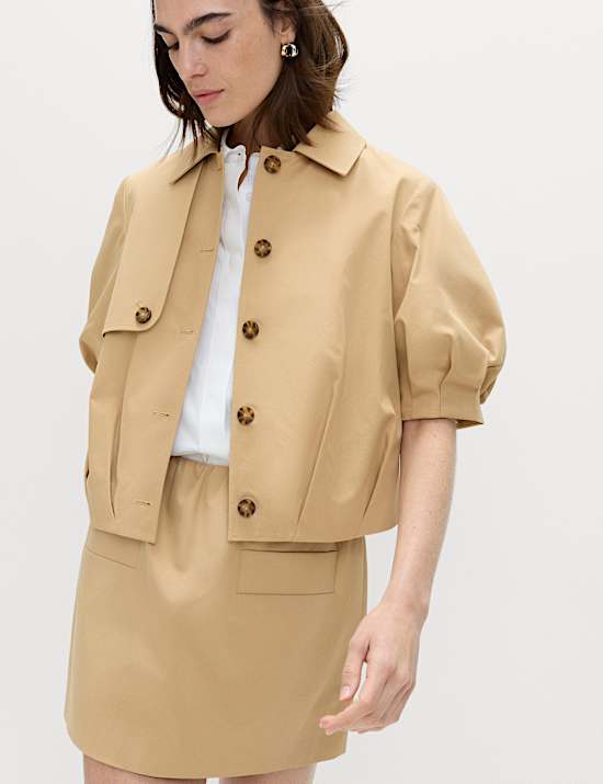 Pure Cotton Balloon Sleeve Jacket