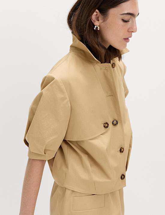 Pure Cotton Balloon Sleeve Jacket