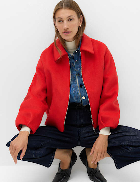 Short Bomber Jacket
