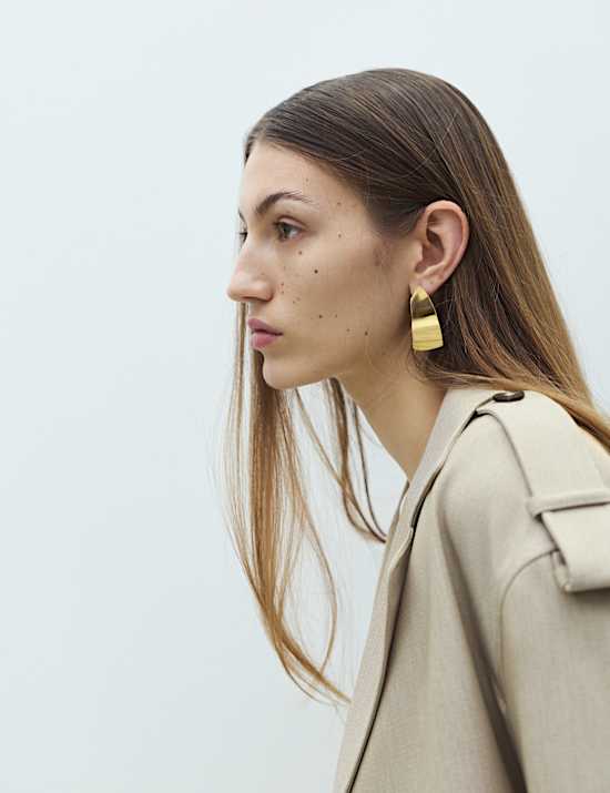 Belted Double Breasted Short Trench Coat