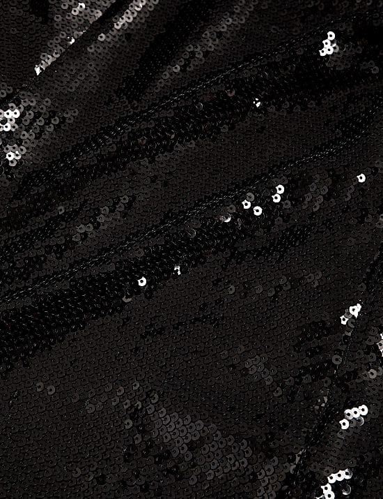 Hose mit weitem Bein und Pailletten