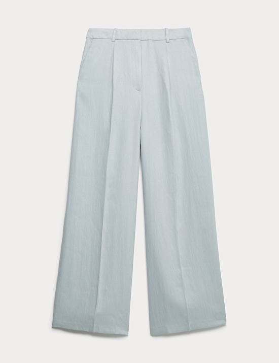 Relaxed Trousers with Linen
