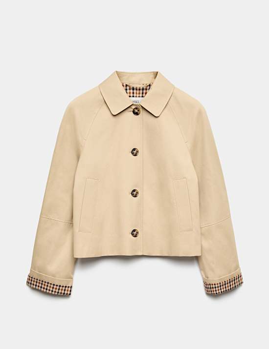Pure Cotton Short Button Through Jacket