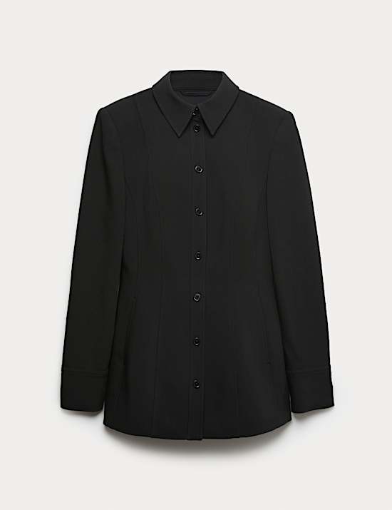 Tailored Cinched Waist Blazer