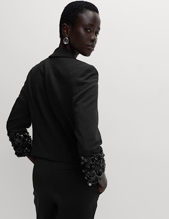 Sequin Cropped Blazer