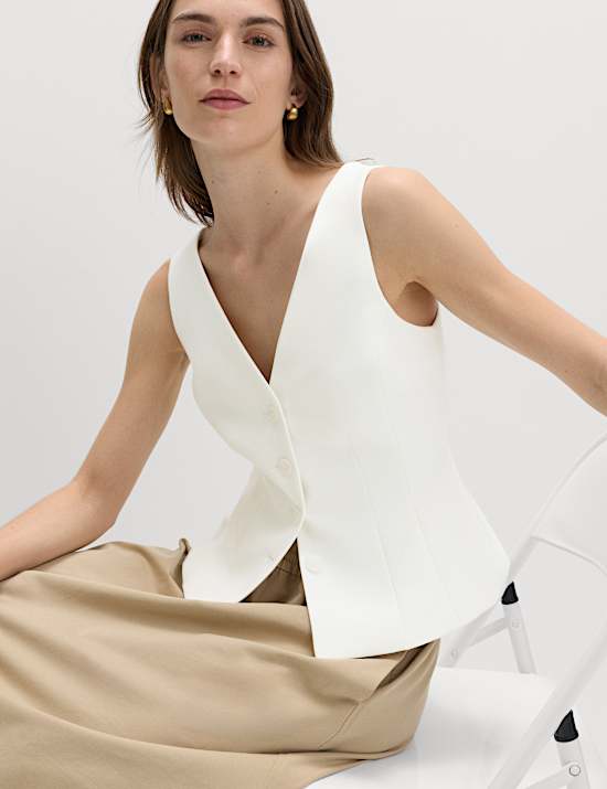 Waisted Single Breasted Waistcoat