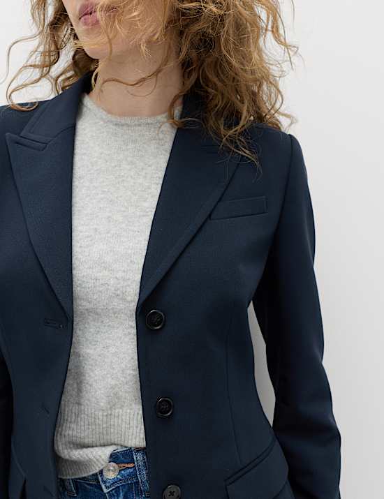 3 Button Cinched Single Breasted Blazer