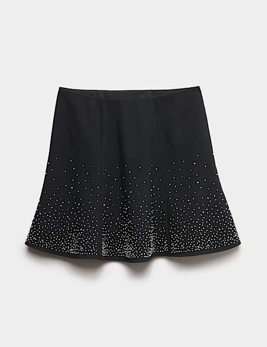 Mini-Skaterrock mit Zierelementen