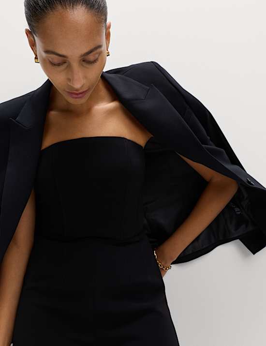 Knöchellanger Bandeau-Jumpsuit in maßgeschneiderter Passform