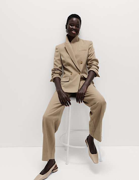 Tailored Double Breasted Oversized Blazer