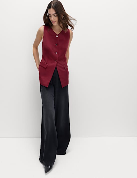 Sheen Collarless Waistcoat