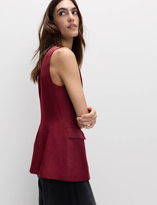 Sheen Collarless Waistcoat