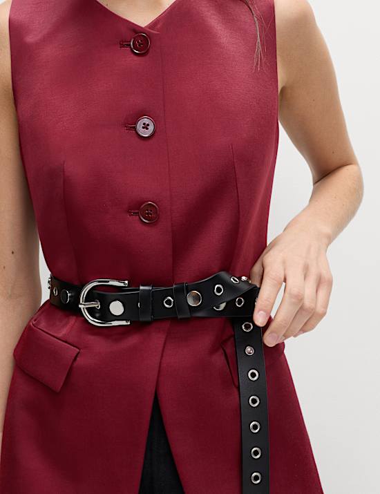 Sheen Collarless Waistcoat