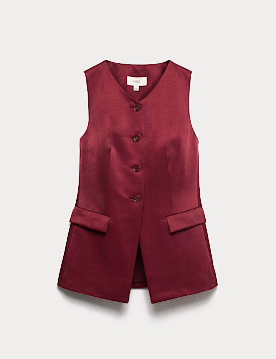 Sheen Collarless Waistcoat