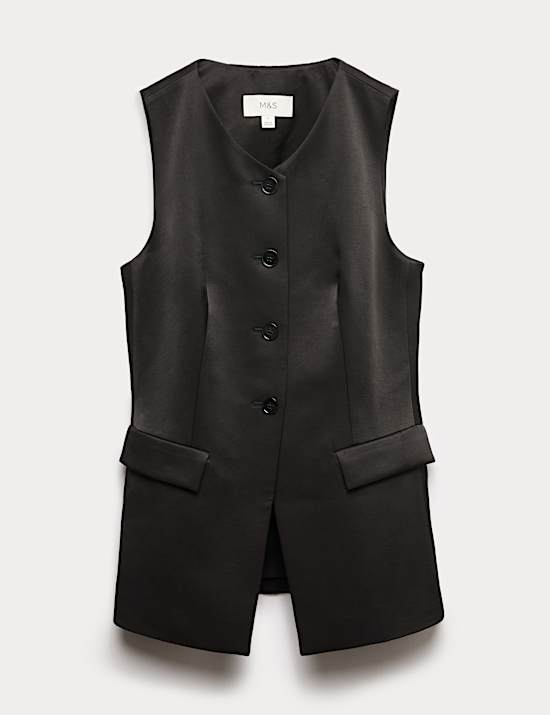 Sheen Collarless Waistcoat