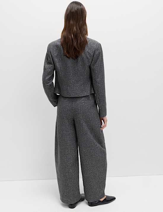 Metallic Cropped Jacket