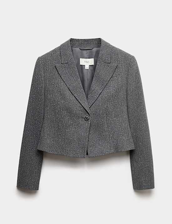 Metallic Cropped Jacket