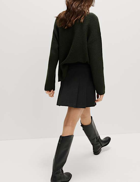 Mini-Faltenrock mit Karomuster