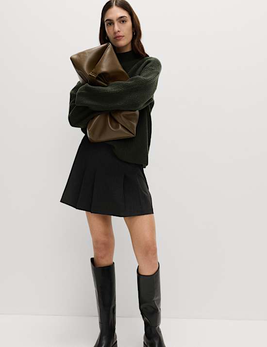 Mini-Faltenrock mit Karomuster