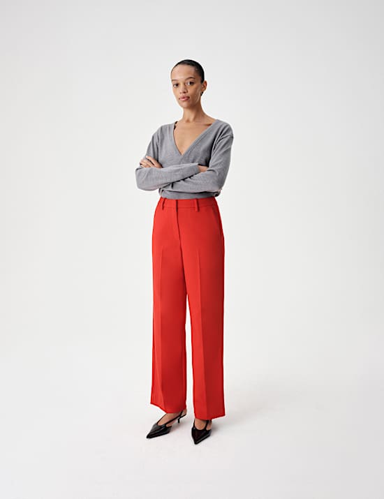 Twill-Hose mit geradem Bein