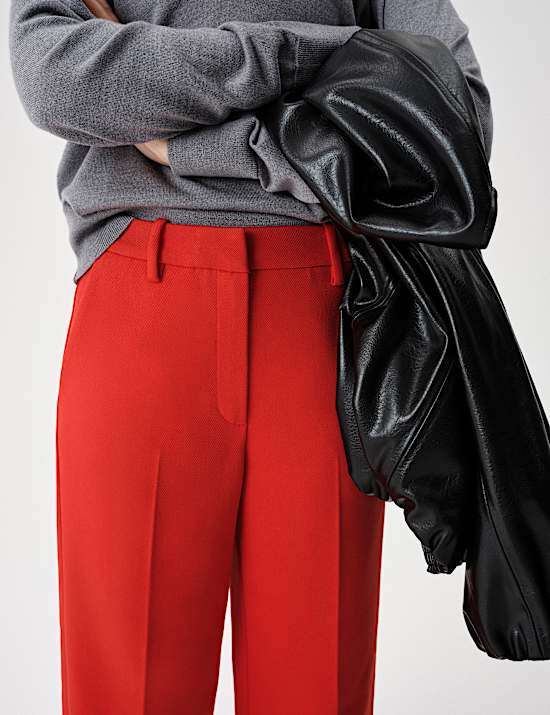 Twill-Hose mit geradem Bein