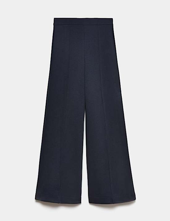 Pantalon coupe large en jersey de premi&egrave;re qualit&eacute; &agrave; d&eacute;tail couture