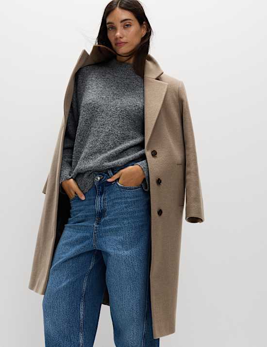 Single Breasted Longline Tailored Coat