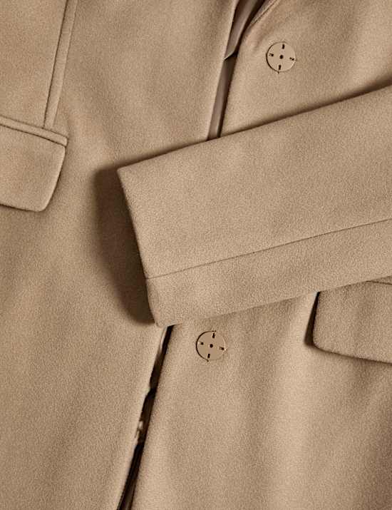 Darted Revere Collar Longline Coat