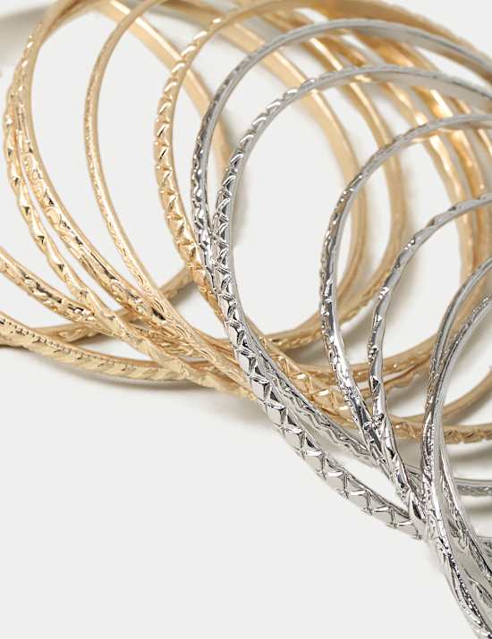 Mixed Metal Stacker Bangle Pack