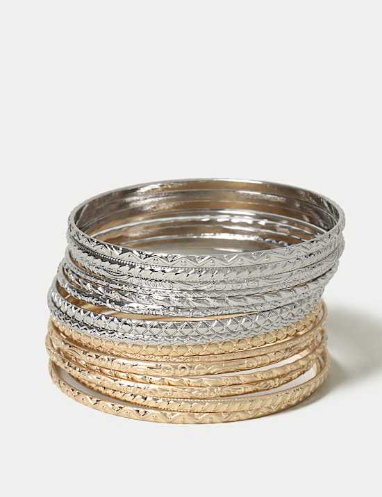 Mixed Metal Stacker Bangle Pack