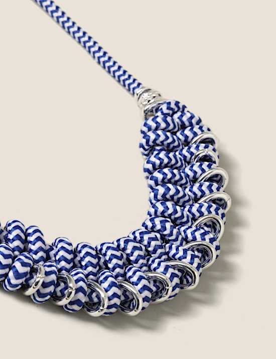 Woven Short Collar Necklace