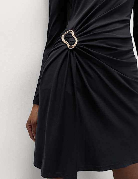 Jersey Hardware Mini Bodycon Dress