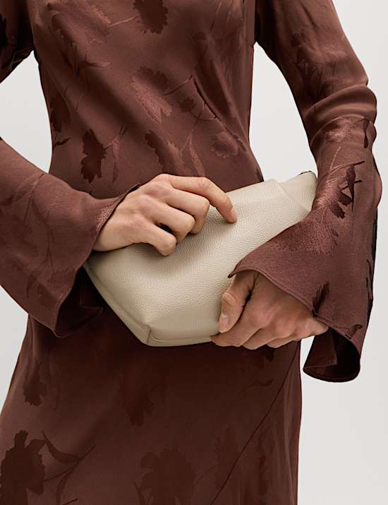 Robe midaxi jacquard &agrave; encolure ronde