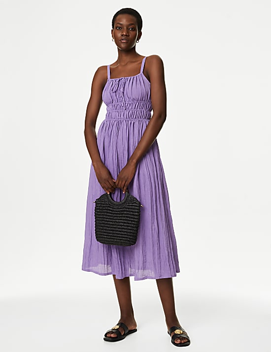 Strappy smock dress deals