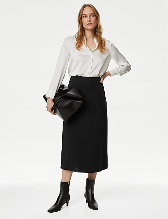 Grey pencil skirt marks and spencer cheap