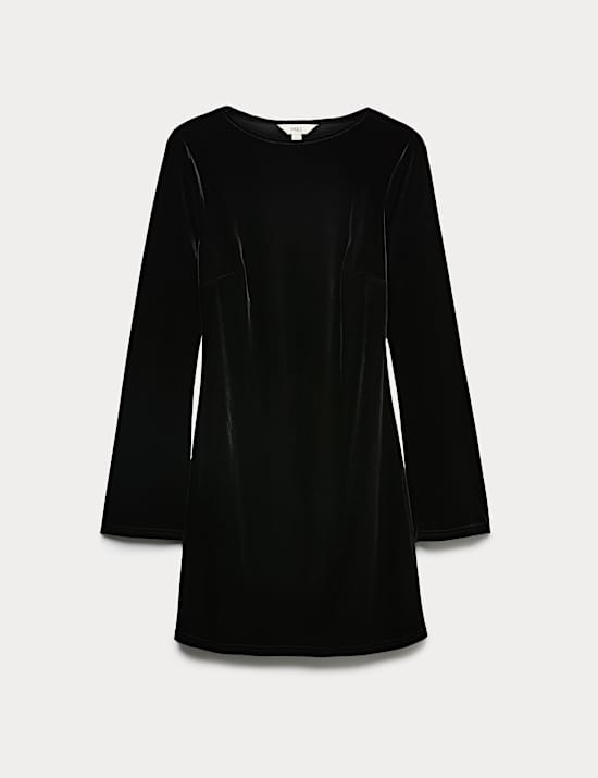 Velvet Mini Skater Dress