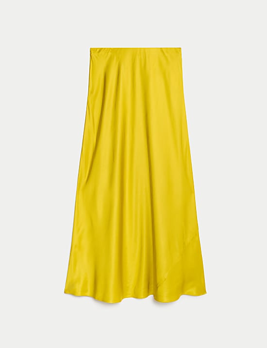 Σατέν μίντι-μάξι φούστα