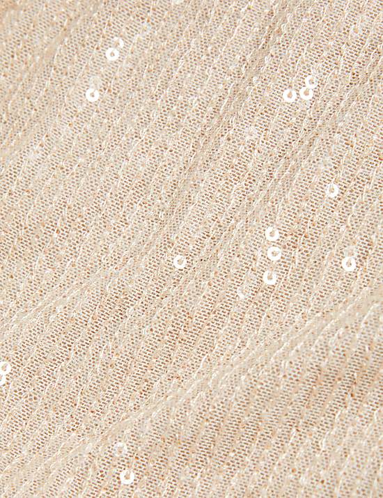 Sequin Midaxi Slip Skirt